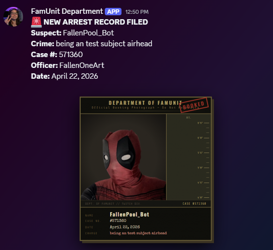 Mug Shot Overlay