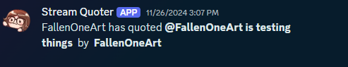 Quotes to Discord